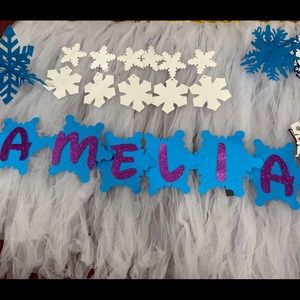 Customized name banner